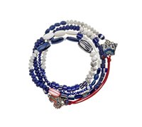 Bracelet Ayala Bar Woman Blue Domes in Metal Alloy R4095